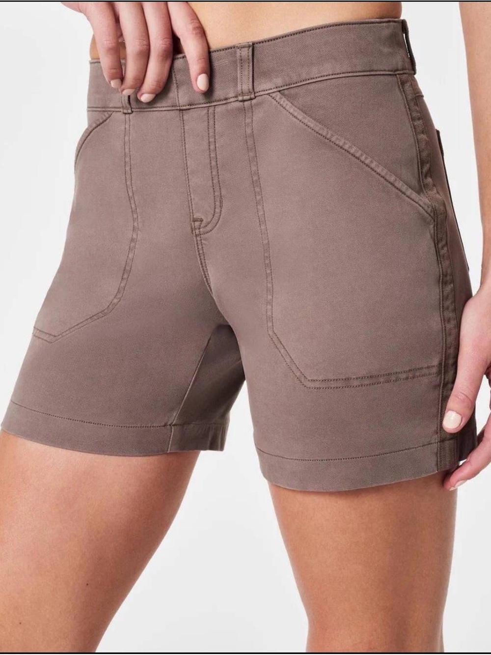 SPANX twill shorts size large